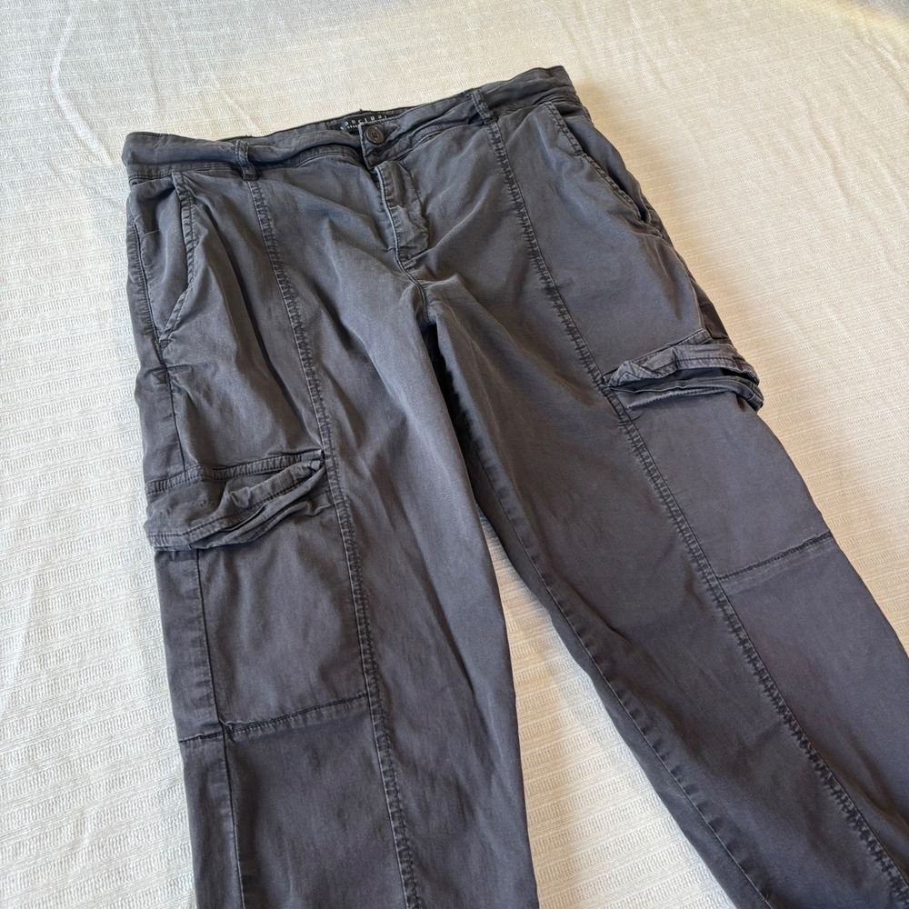 Sanctuary Standard Surplus Cargo Jogger Pants Charcoal Gray Womens 32 CP0694NT0